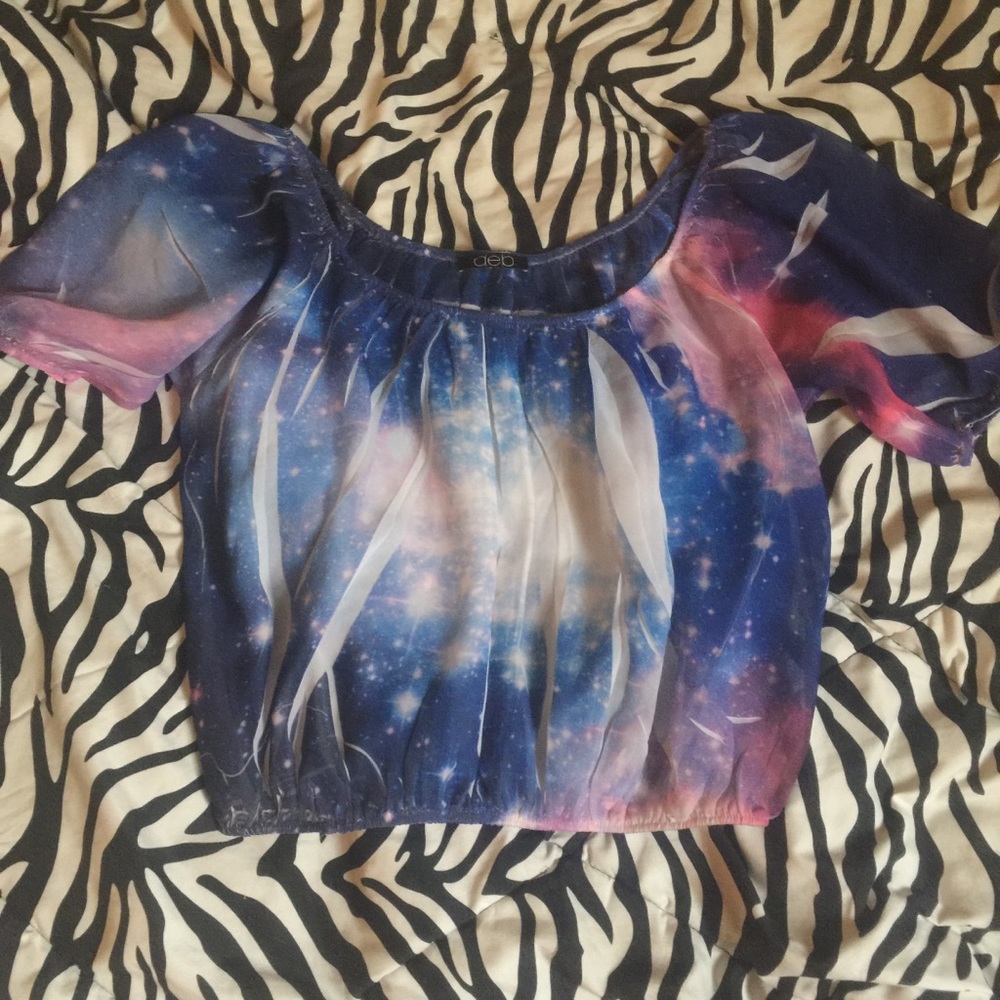 ✨Spacey See-through Crop Top✨